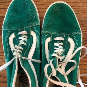 Vans old skool sneakers green/ white Guc. 40.5 9.5